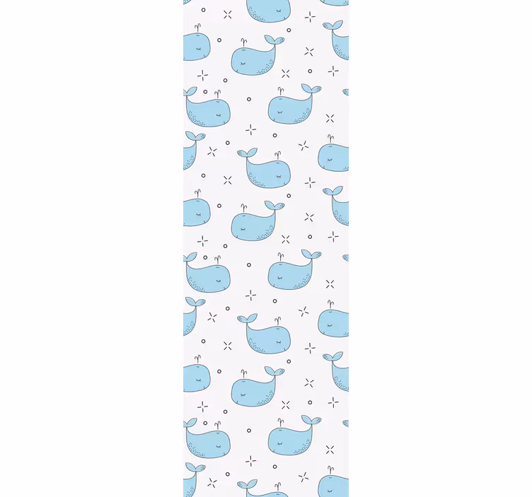 Tapete Kinderzimmer blaue babywale - TenStickers