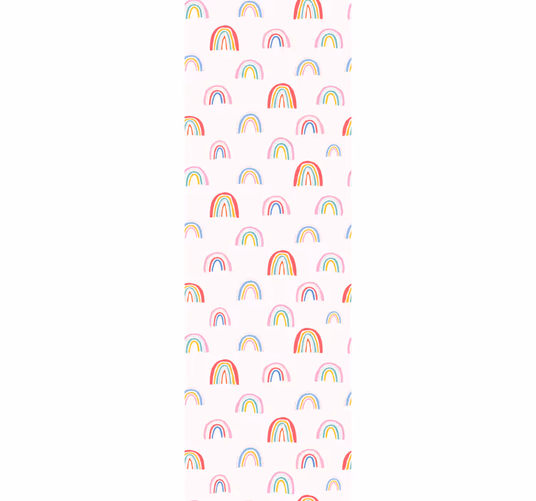 Tapete Kinderzimmer bunte regenbogenmuster - TenStickers