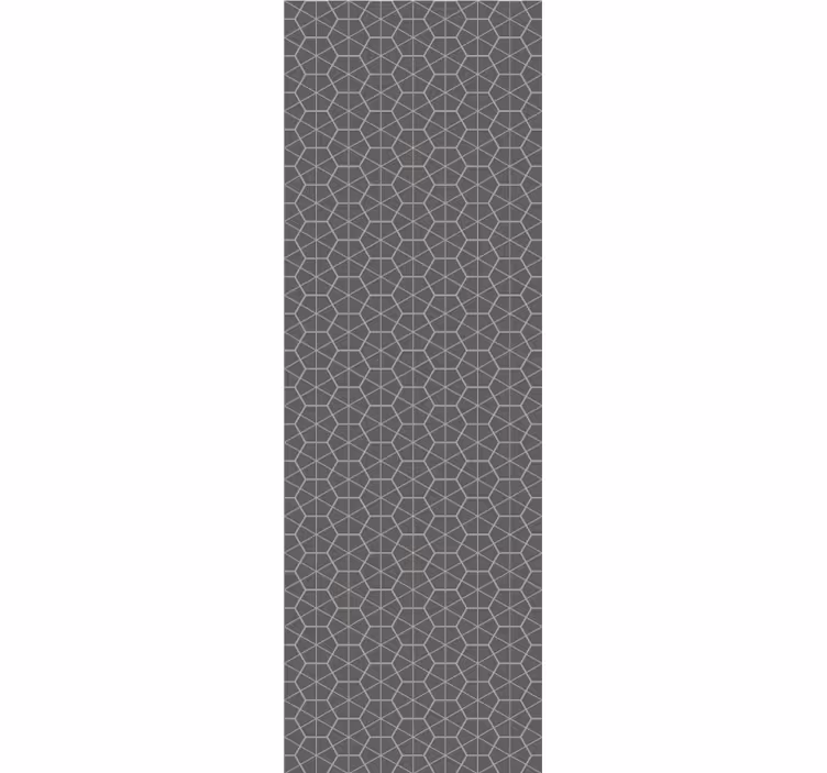 Tapete geometrisch graues sechseckiges design - TenStickers