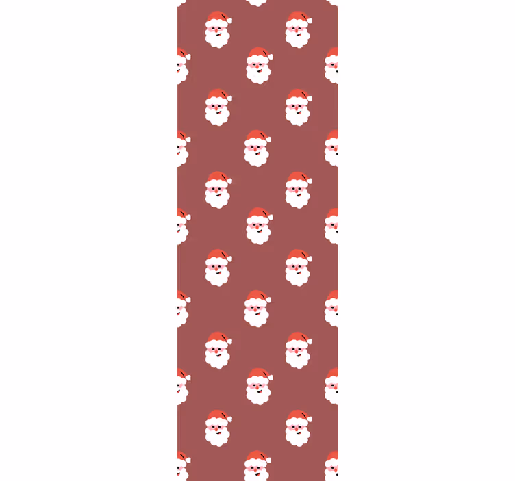 Tapete Weihnachten weihnachtsmann-muster - TenStickers