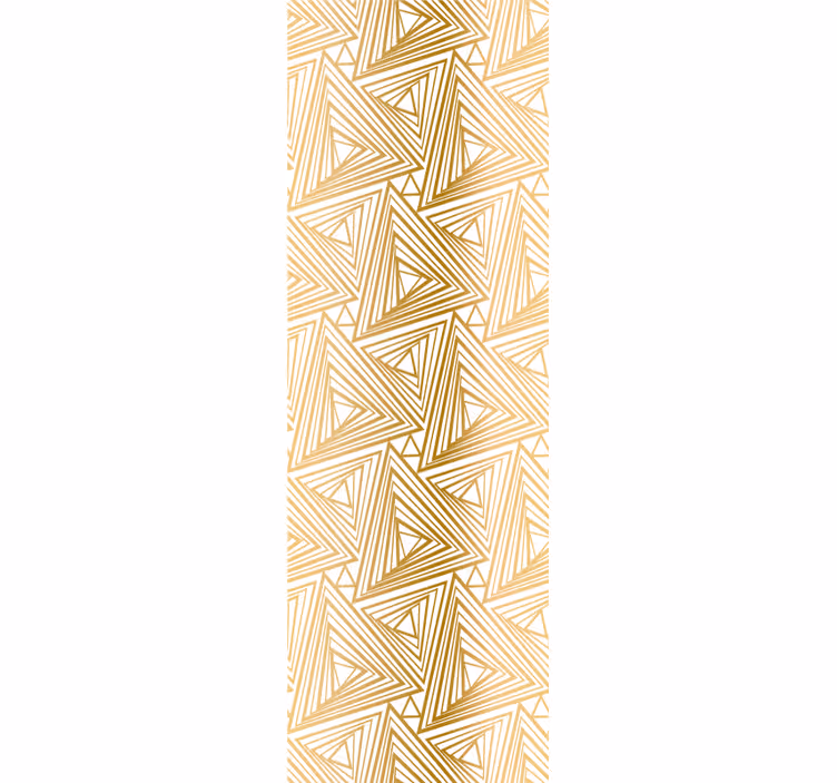 Tapete Dreiecke goldenes muster - TenStickers
