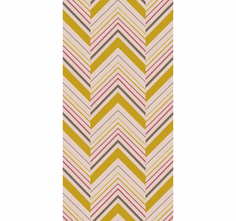 Gestreifte Tapete chevron-muster-stil - TenStickers