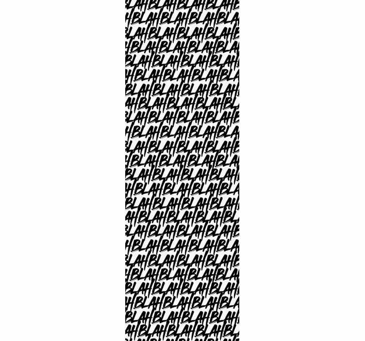 Tapete Schriftzug blahblach-muster - TenStickers