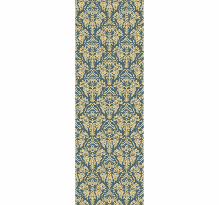 Wohnzimmer Tapete beige barockblumen - TenStickers