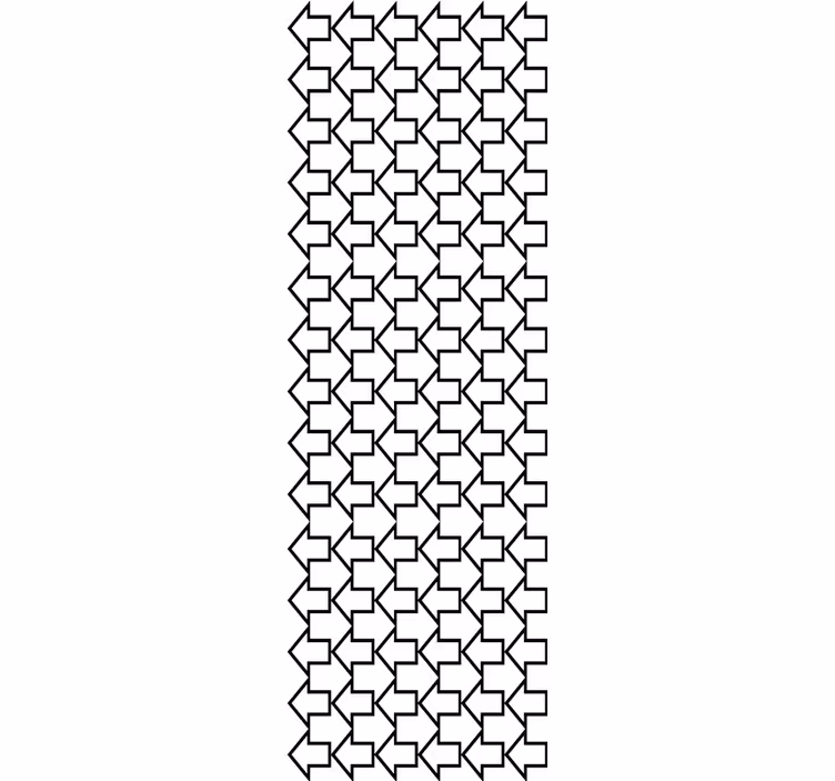 Tapete geometrisch richtungspfeilmuster - TenStickers