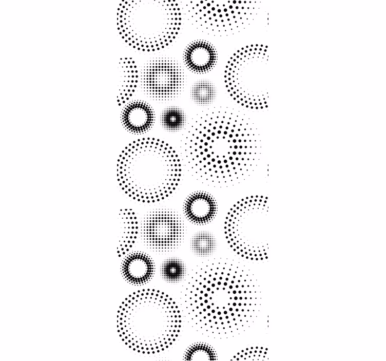 Tapete Tupfen pointillistische geometrie - TenStickers