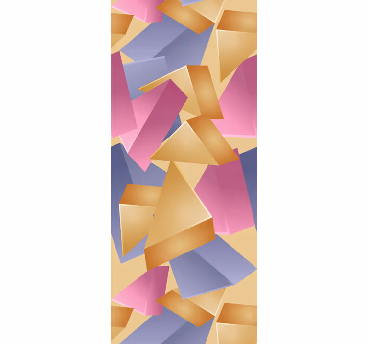 Tapete geometrisch abstrakte formen anordnung - TenStickers