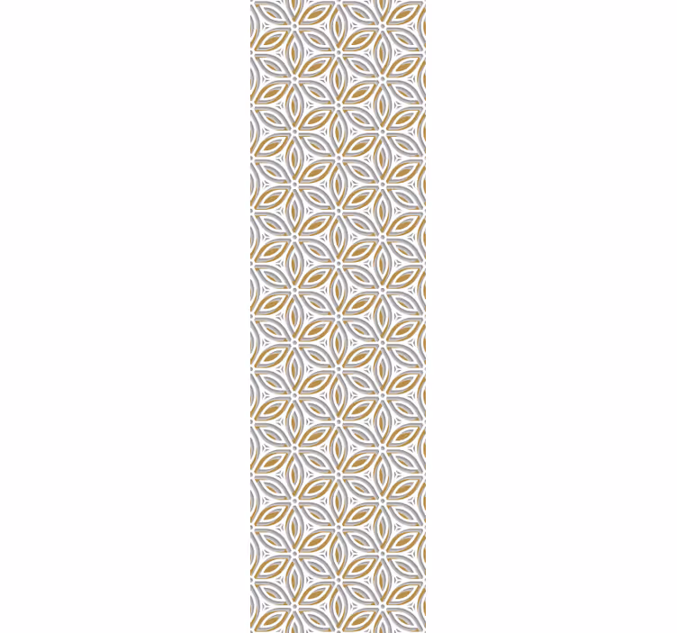 Tapete Fliesenoptik gemustertes blumenmotiv - TenStickers