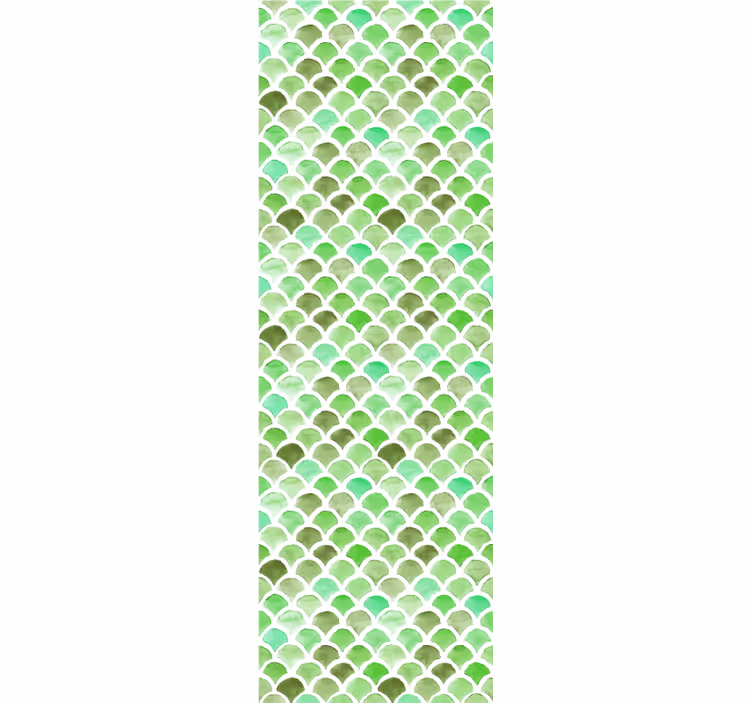 Tapete muster gewelltes grünes design - TenStickers