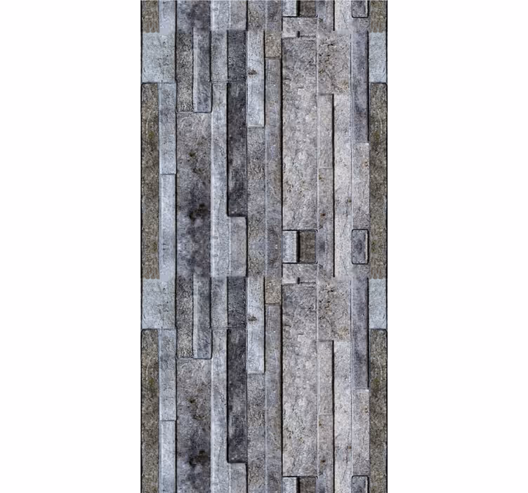 Steintapete mit elegantem grauem muster - TenStickers