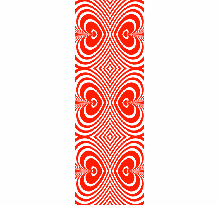 Tapete geometrisch herzmustermotiv - TenStickers