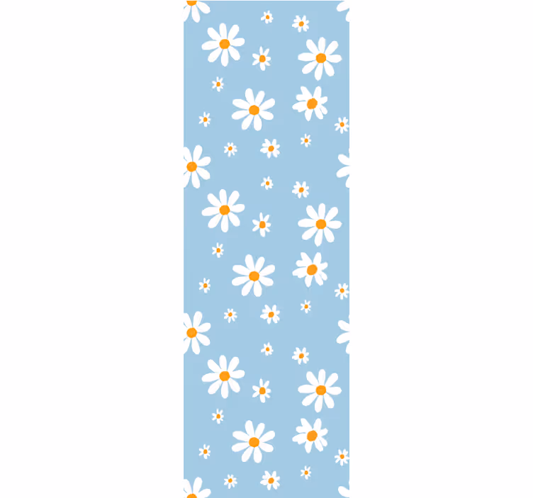 Blumentapete gänseblümchen muster blüte - TenStickers