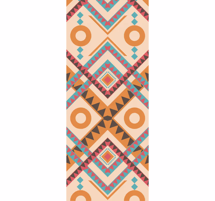Texturtapeten Buntes Diamanten Muster - TenStickers