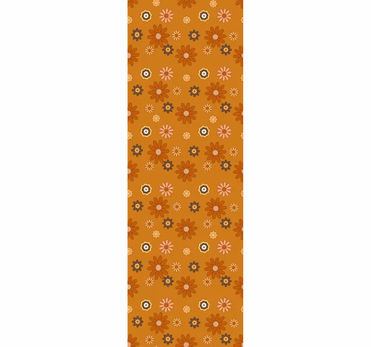 Tapete Blumen im 60er Look - TenStickers