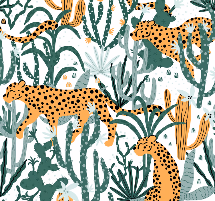 Leoparden Muster Wandtapete - TenStickers