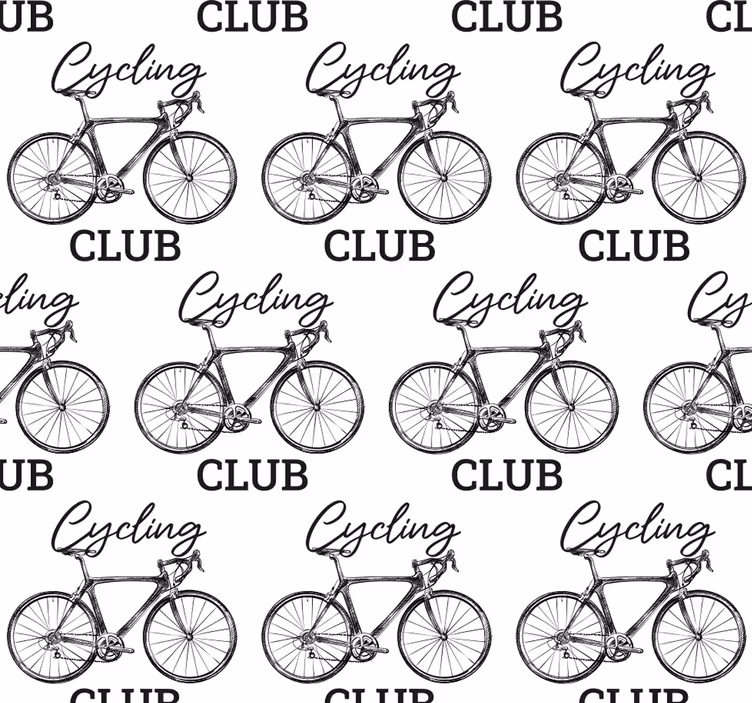 Tapeten Wohnzimmer Radsportverein - TenStickers