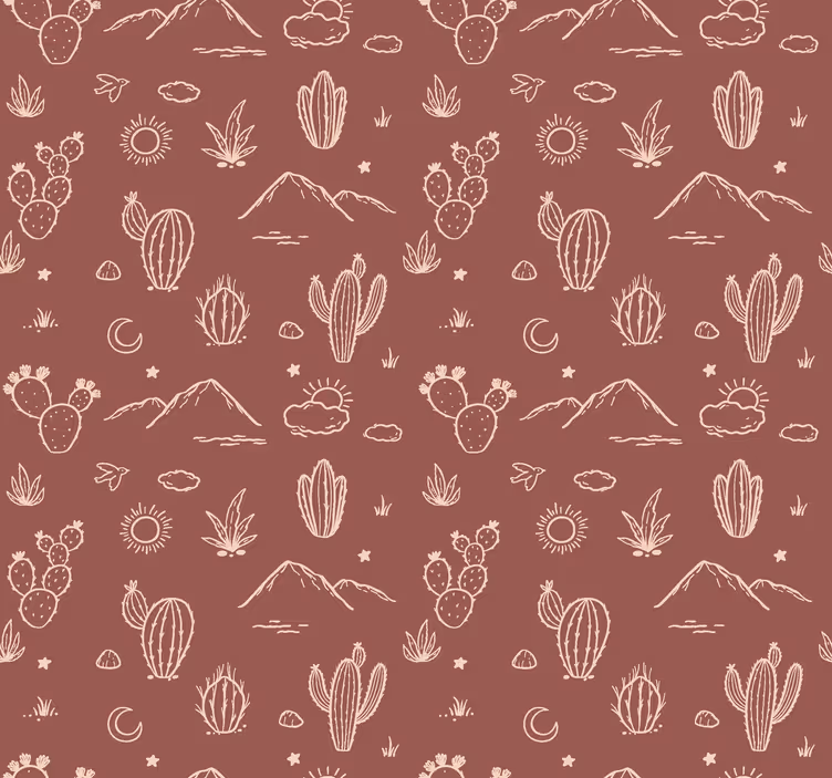 Tapete Terrakotta Arizona-Landschaft - TenStickers
