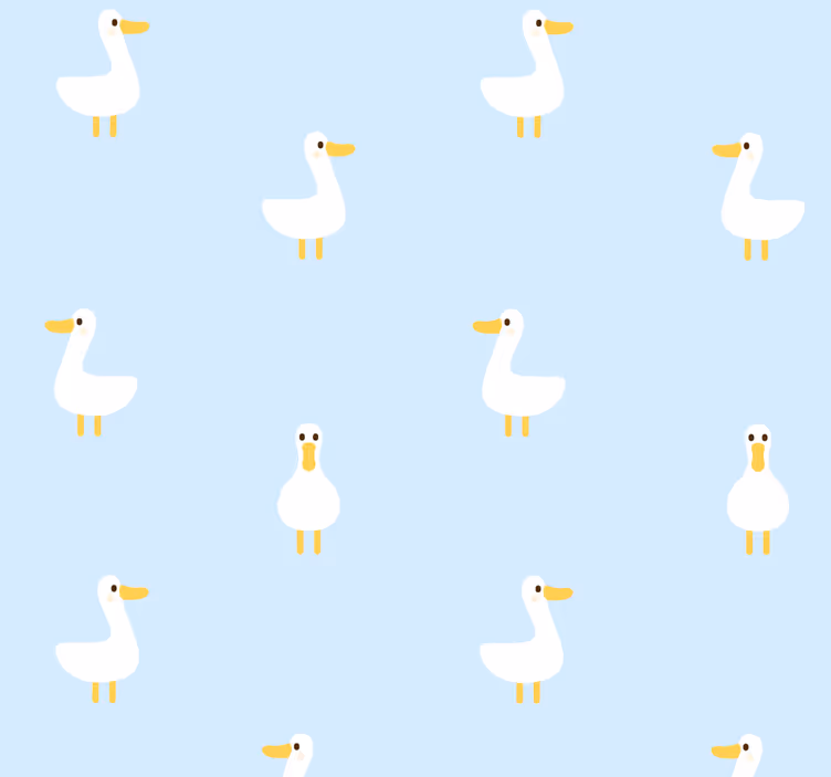 Tapete tiere enten muster - TenStickers
