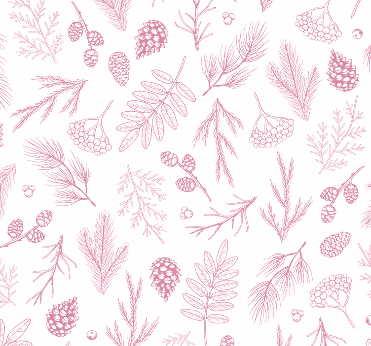 Tapete Blätter blumenmotiv-design - TenStickers
