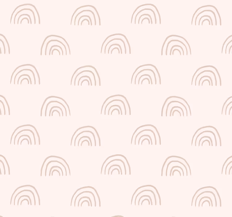 Babyzimmer Tapete minimalistischer regenbogen - TenStickers