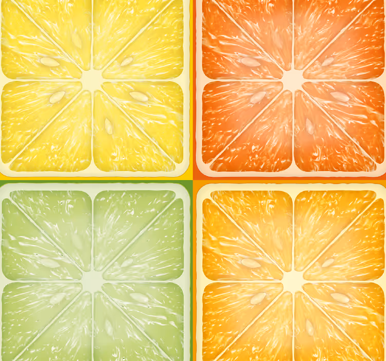 Tapete Fliesenoptik geometrisches fliesendesign - TenStickers