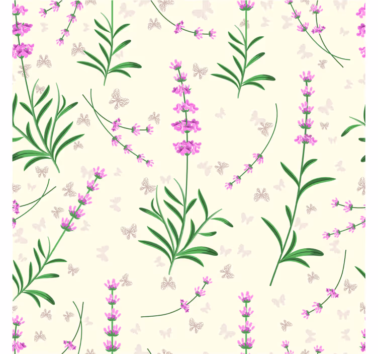 Tapete Hochzeit rosa pflanzen-design - TenStickers