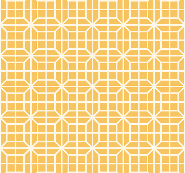 Tapete gelb geometrisches Muster - TenStickers