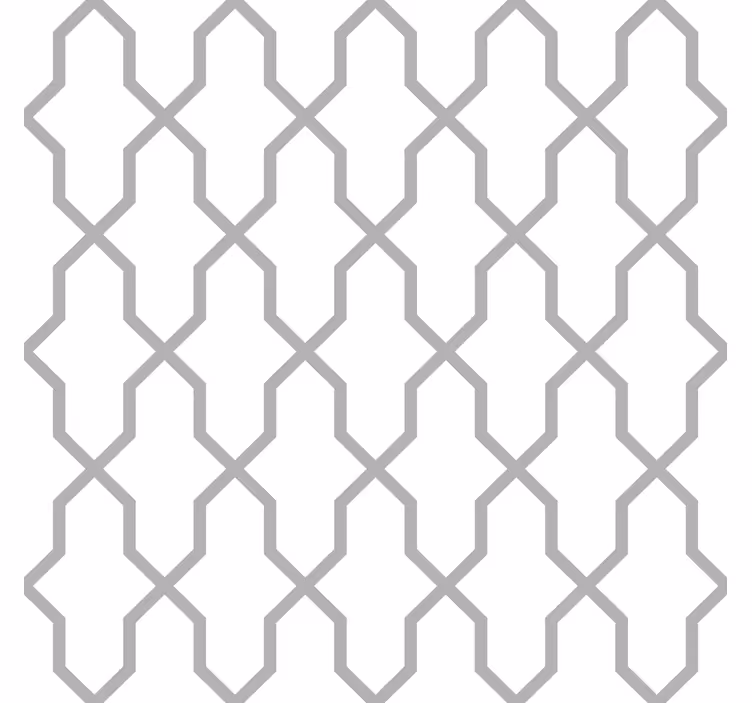 Geometrische Tapete graue harmonie - TenStickers