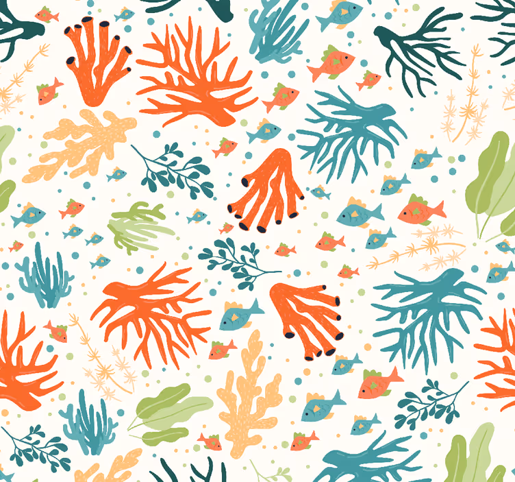 Tapete Natur meerespflanzen - TenStickers