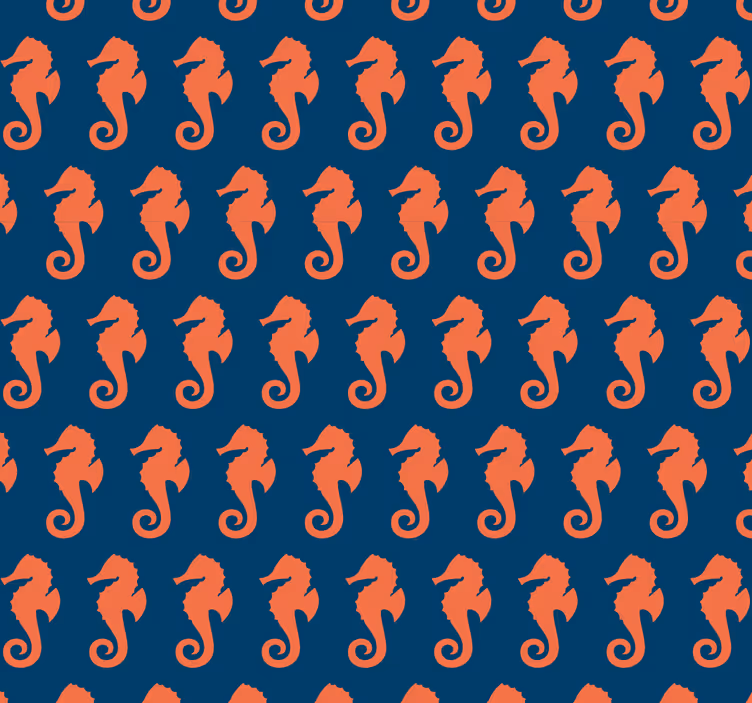 Tiere Tapete seepferdchen-motiv - TenStickers