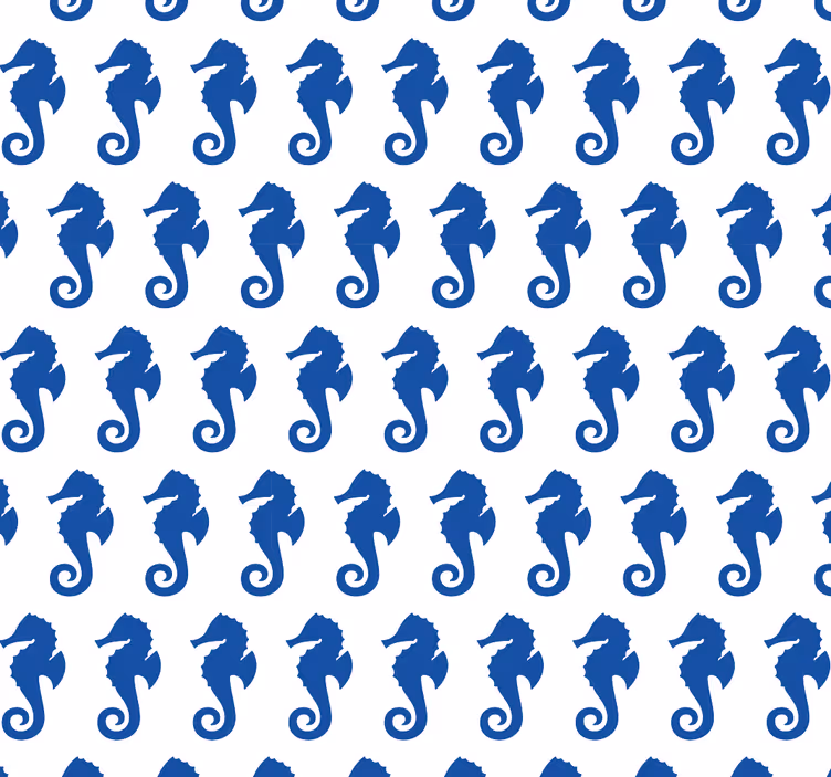 Tapete tiere seepferdchen muster - TenStickers