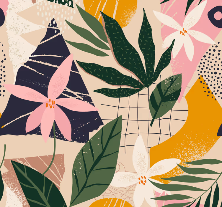 Tapete Natur tropisches floramuster - TenStickers
