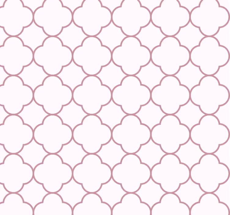 Tapete Rosa geometrische Designs - TenStickers
