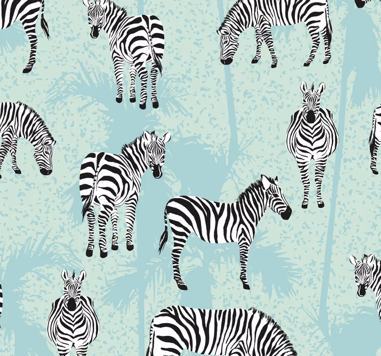 Tapete zebra im zebra-muster - TenStickers