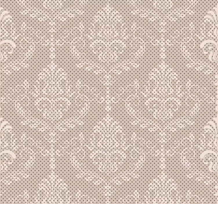 Tapete Wohnzimmer mit Barock eleganter damast - TenStickers