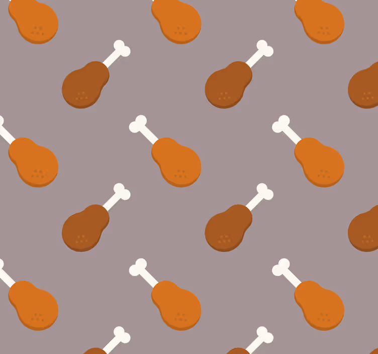 Tapete Tiere fleischschnittmotiv - TenStickers
