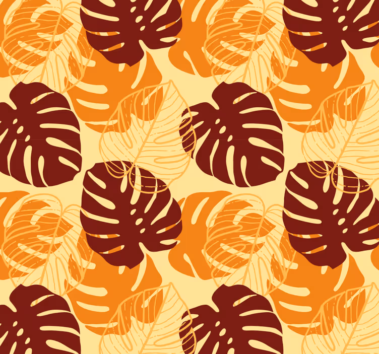Tapete Blätter tropisches monstera-muster - TenStickers