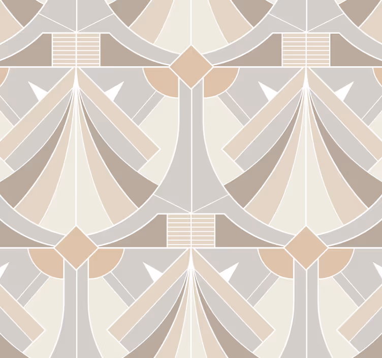 Tapete Eingang geometrisches art-deco-design - TenStickers