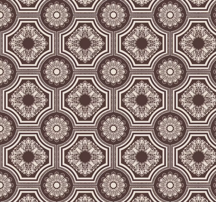 Tapete Fliesenoptik geometrischer flieseneffekt - TenStickers