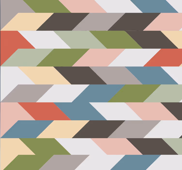 Tapete geometrisch im geometrischen mustermuster - TenStickers