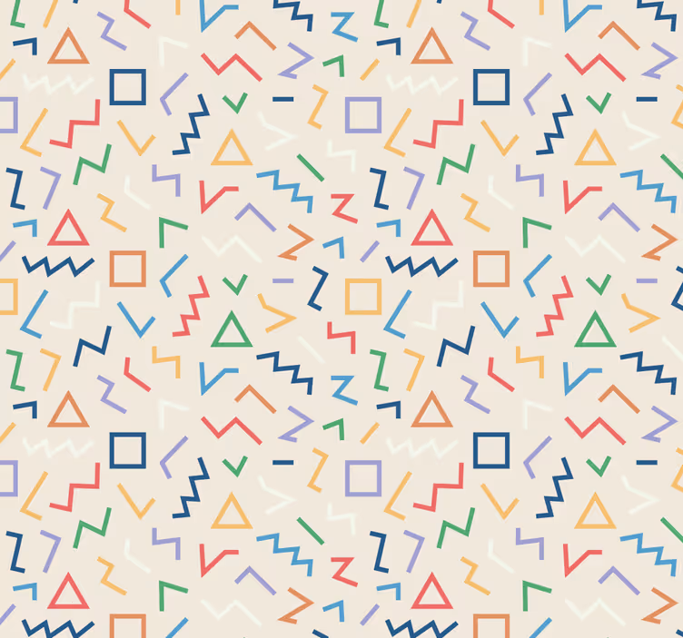Tapete geometrisch geometrische muster farbtöne - TenStickers