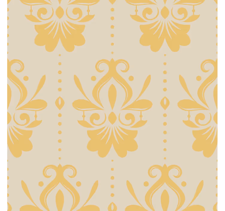 Tapete Barock cremiges gelb - TenStickers