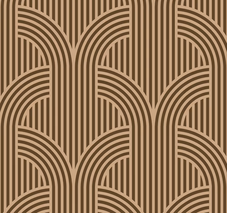 Tapete geometrisch art-deco-bogen - TenStickers