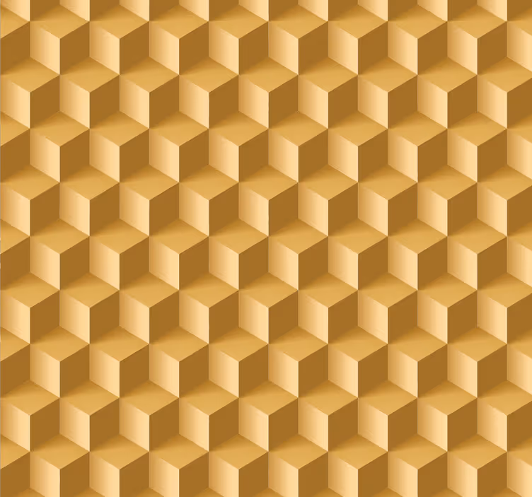 3D Tapete beige kubische Textur - TenStickers