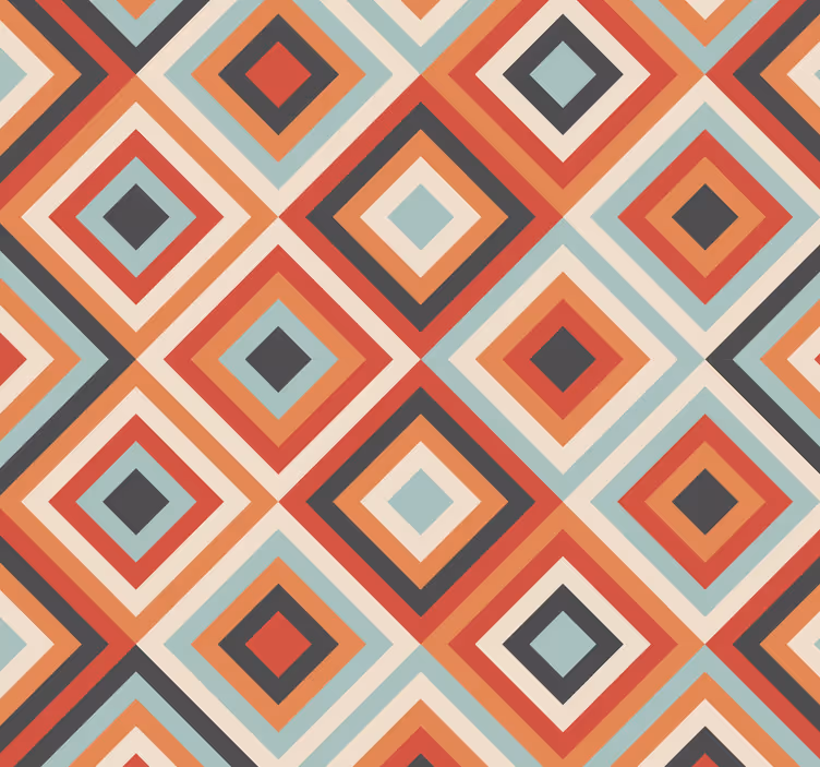 Tapeten Wohnzimmer tribal Boho Muster - TenStickers