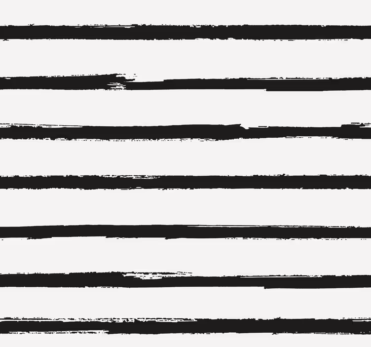 Horizontale Tapete Minimalistische schwarze Streifen - TenStickers