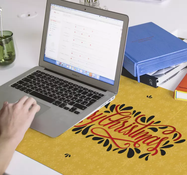 Mousepad weihnachten mit festlichem schriftzug - TenStickers
