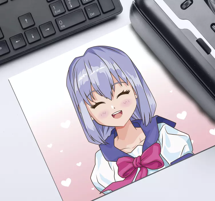 Anime mauspad mit bezaubernder anime figur - TenStickers