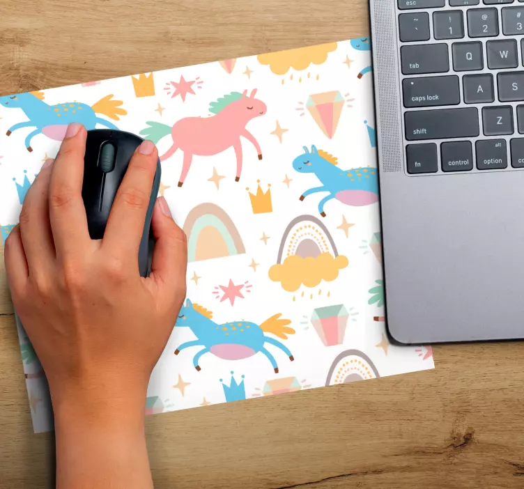 Anime mauspad mit niedlichen einhornmustern - TenStickers