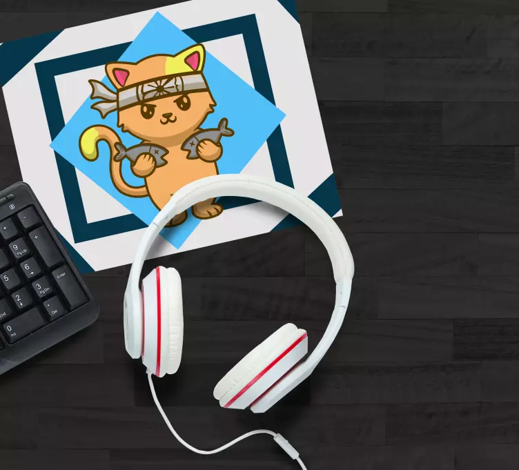 Anime mauspad süßer katzenkrieger - TenStickers